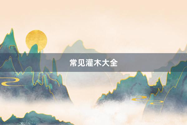 常见灌木大全